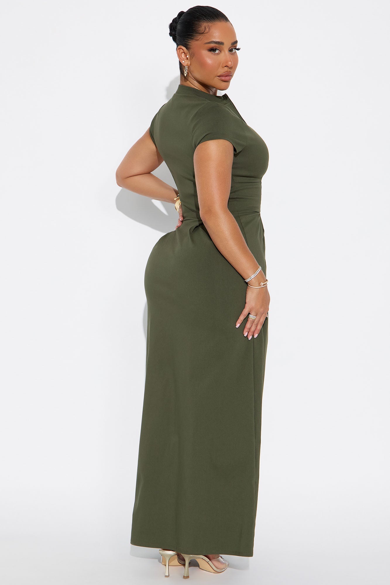 Too Busy To Care Maxi Dress - Olive