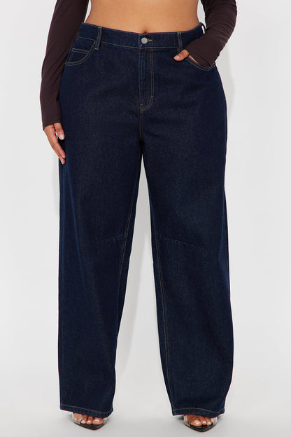 Dakota Straight Leg Jeans - Dark Denim