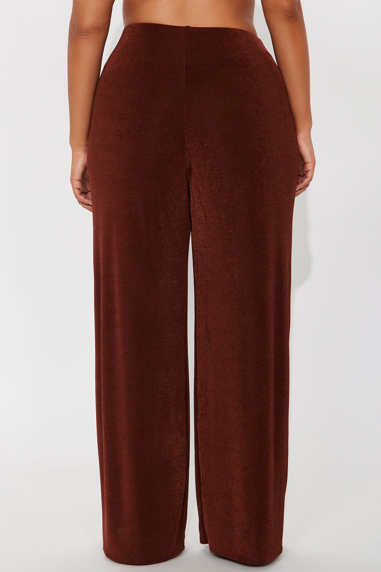 Not Your Average Slinky Wide Leg Pant 32″ - Chocolate