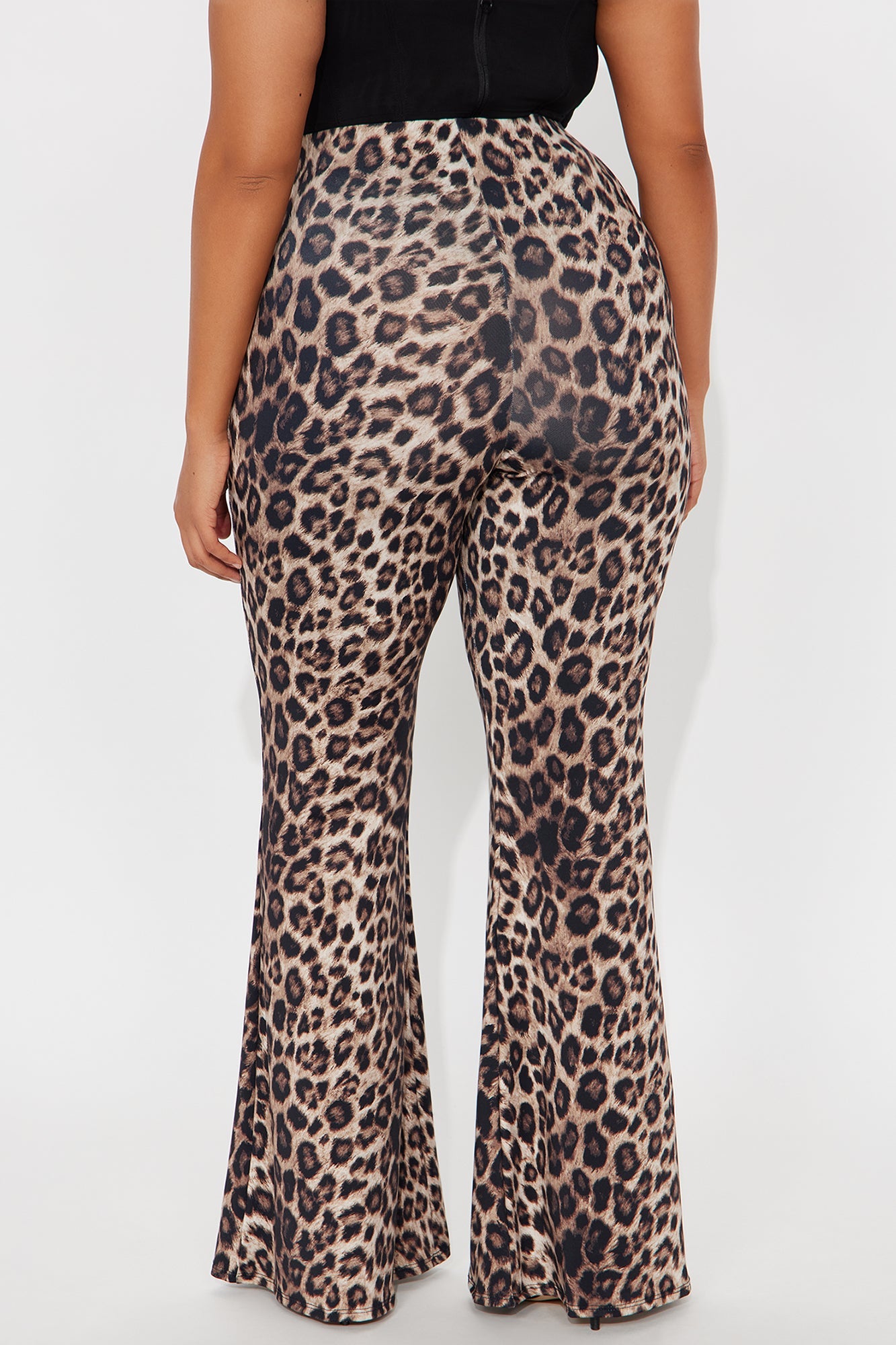 Natural Instincts Leopard Flare Leg Pant 33 - Leopard