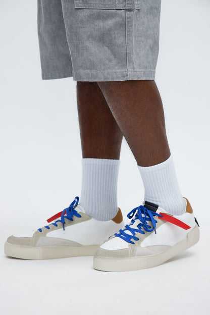 Lived In Low Top Sneakers - White/combo
