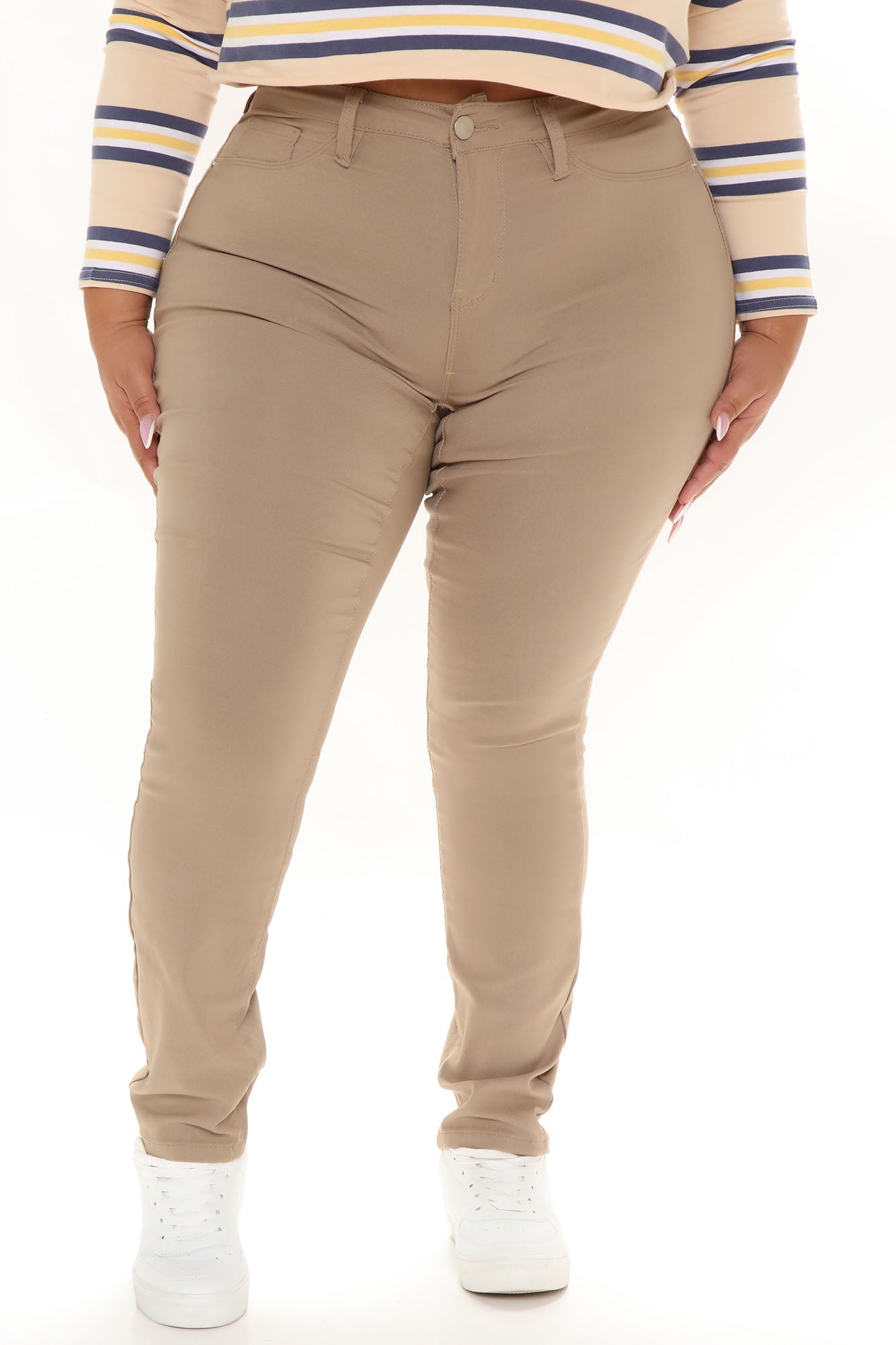 Hyperstretch Skinny Pants - Tan