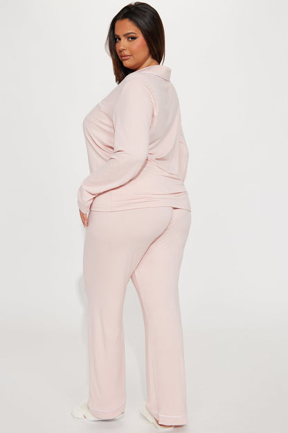 Relax With Me PJ Pant Set - Pink