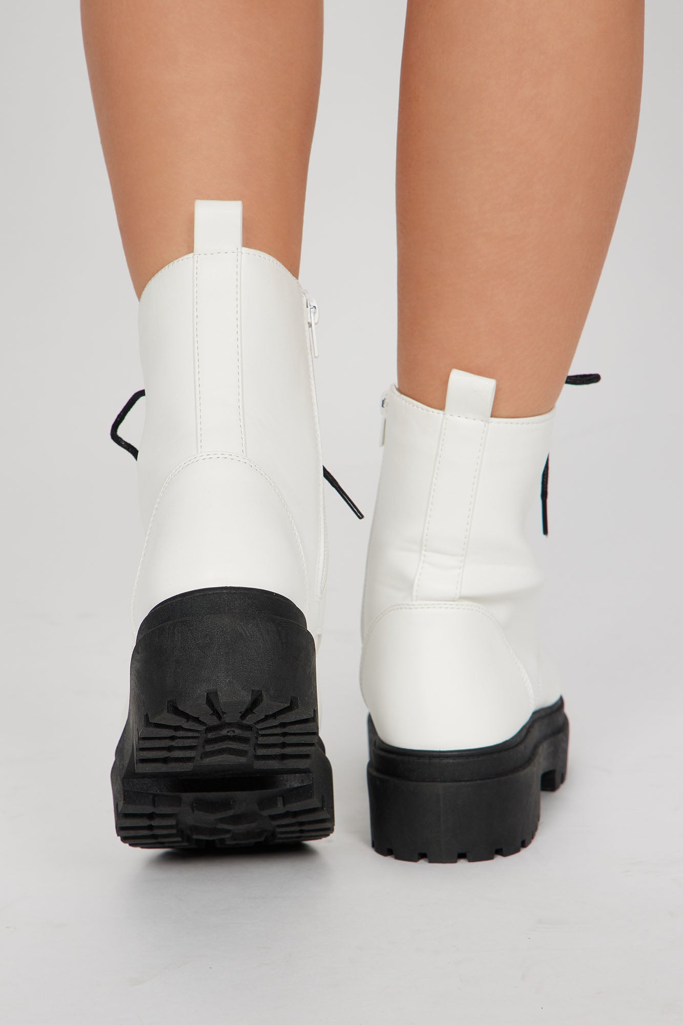 Call It Even Combat Boots - White