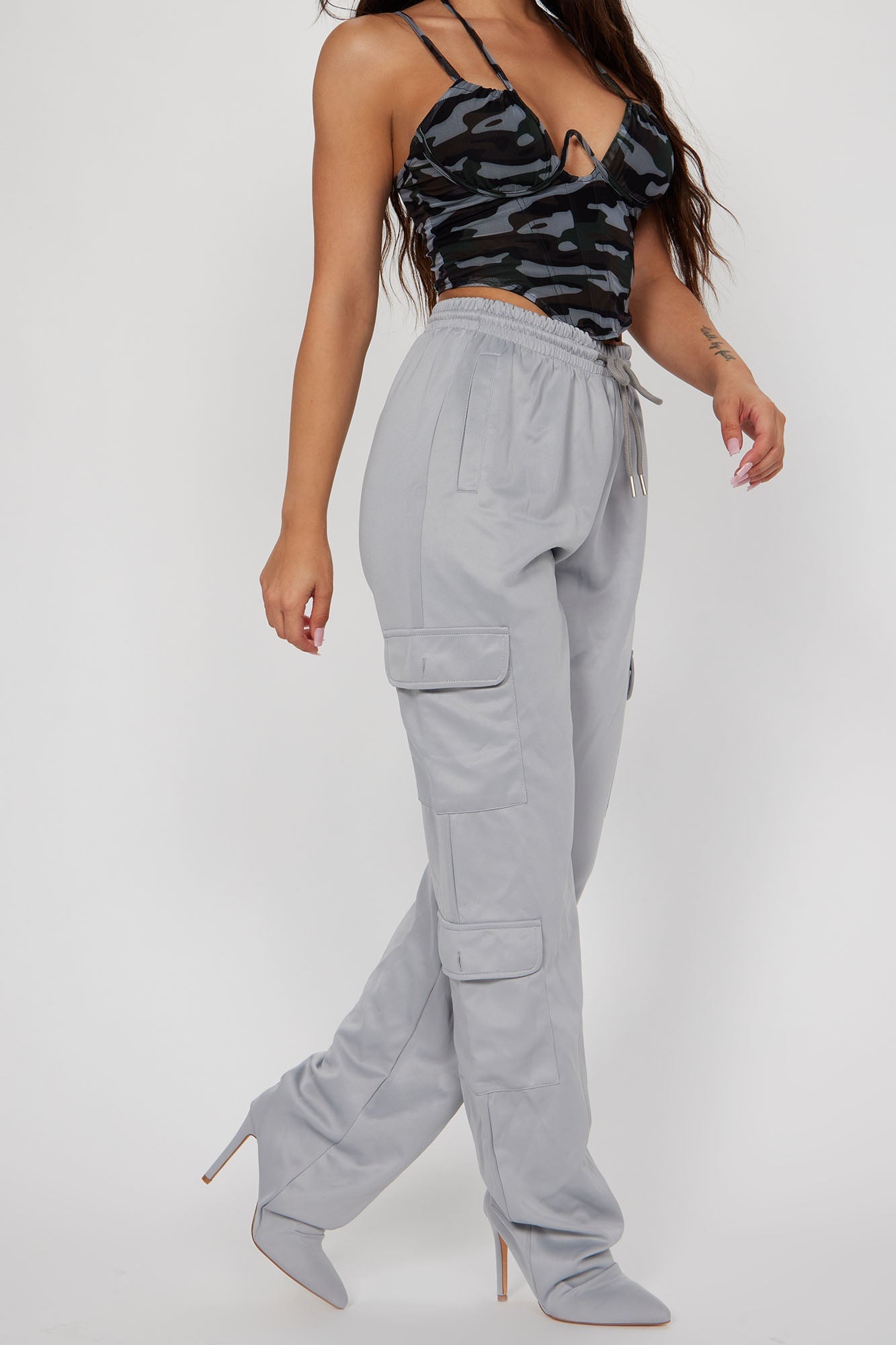 Roxy Pant Boots - Grey