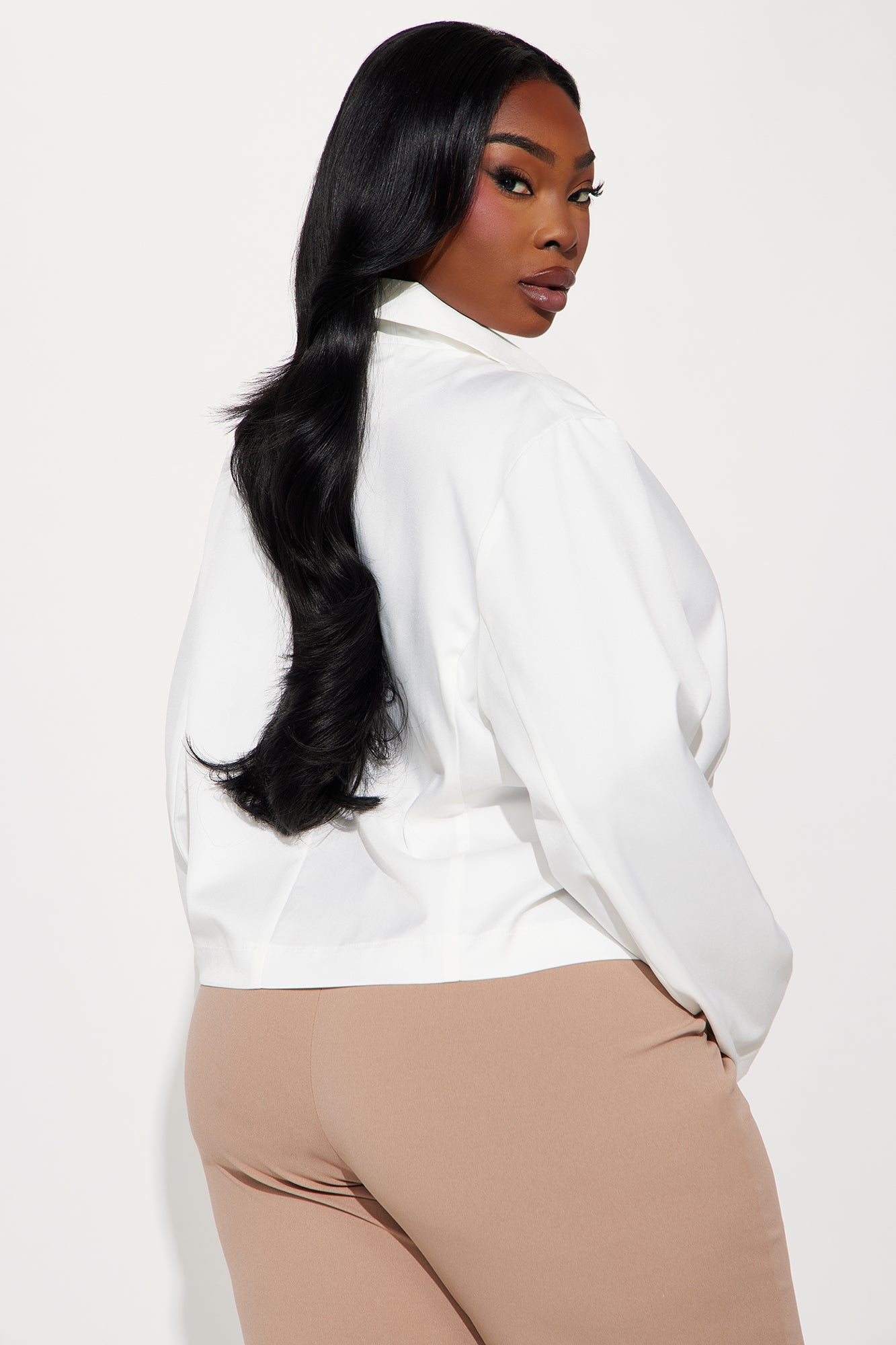 About My Business Cropped Blazer - Ivory