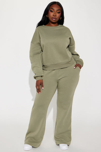 Candice Lounge Crew Neck - Olive
