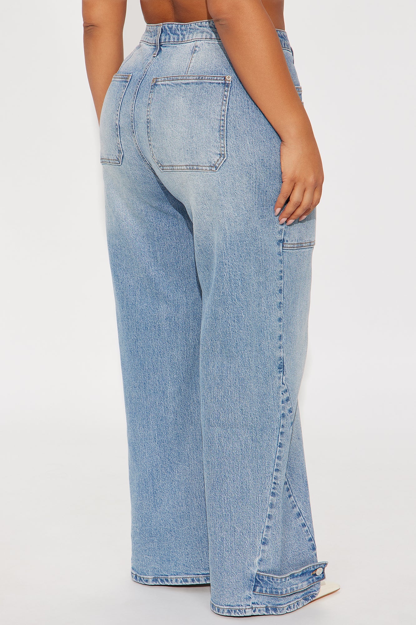 Williamsburg Wide Leg Denim Jeans - Light Blue Wash