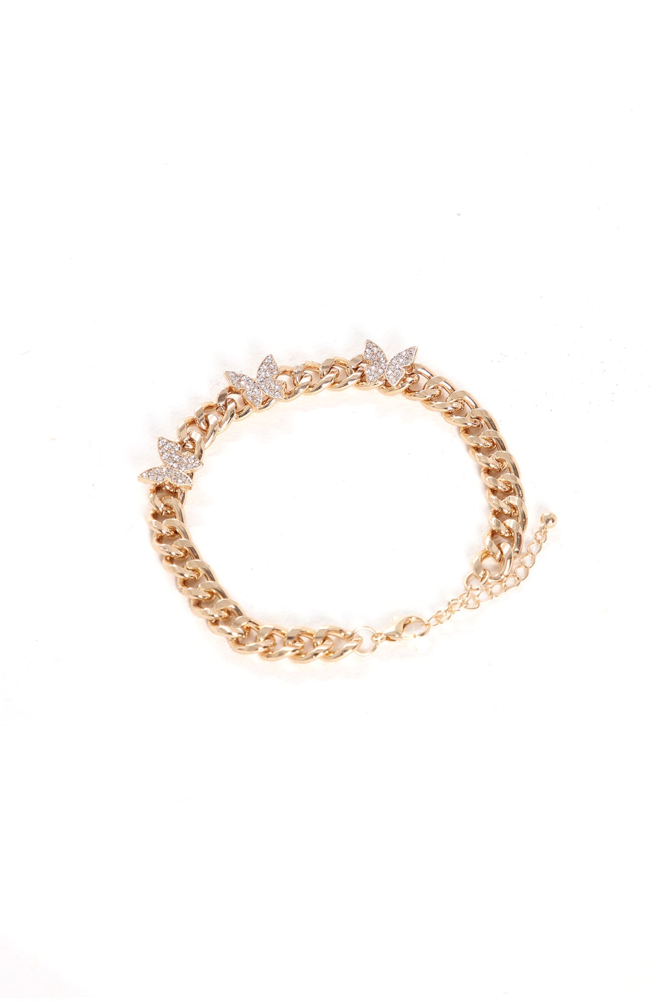 Hermosa Mariposa Butterfly Anklet - Gold