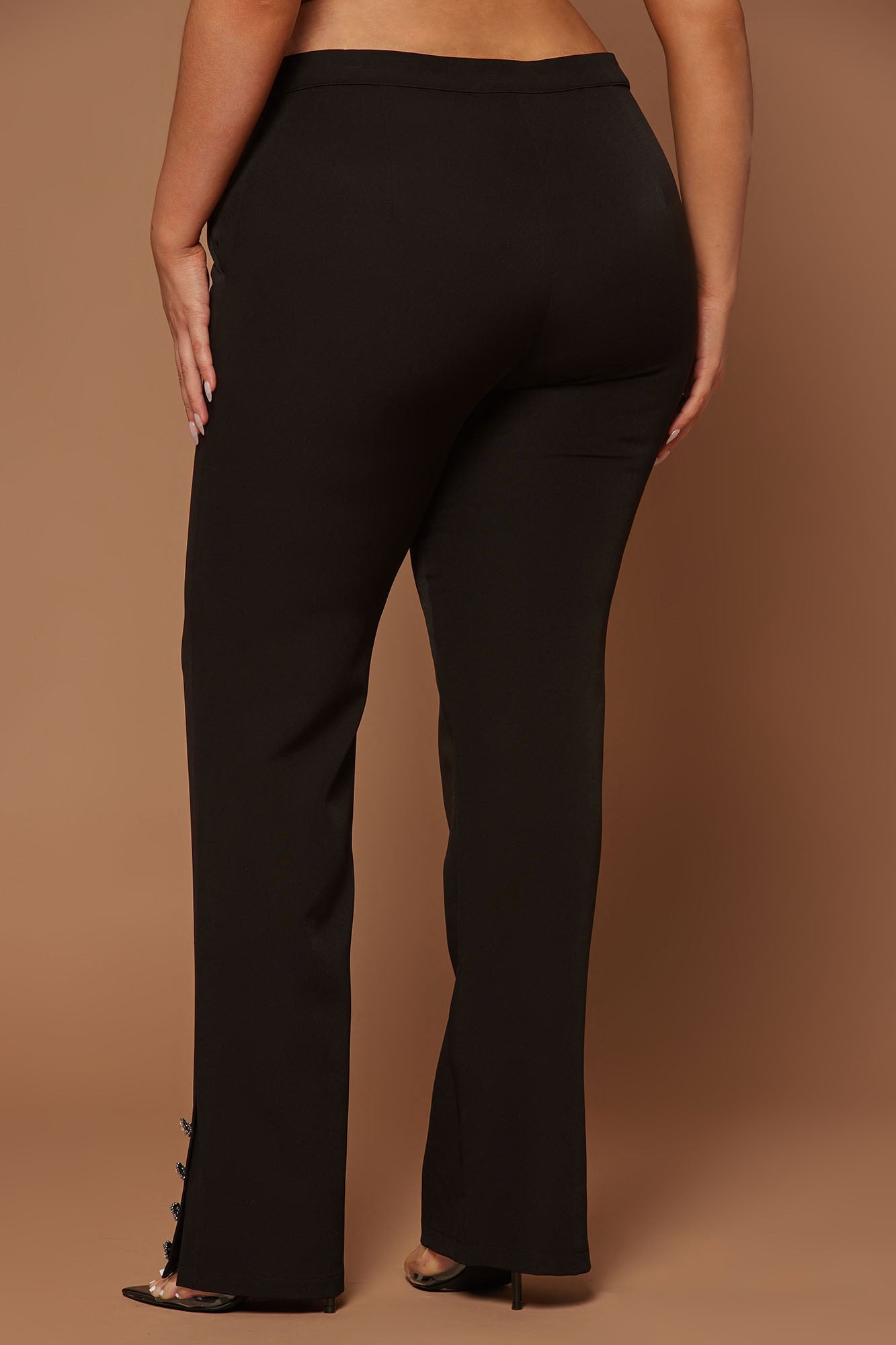 Athena Embellished Pant - Black