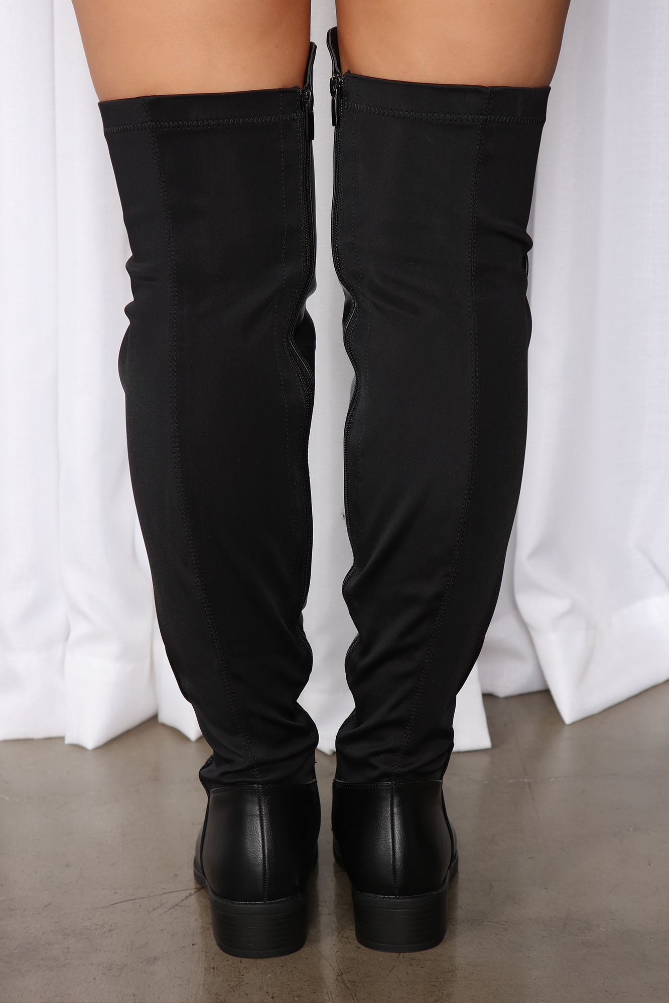 Marja Over The Knee Boot - Black/combo