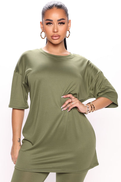 Weekend Vibes Legging Set - Olive