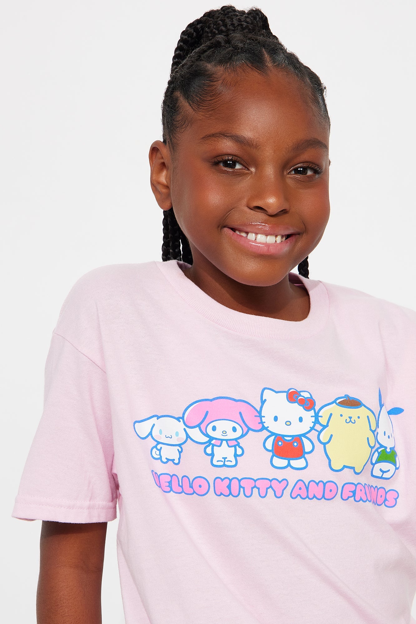 Mini Hello Kitty And Friends Better Together Short Sleeve Tee - Light Pink