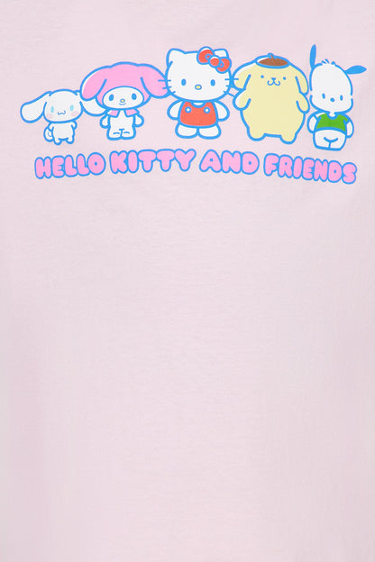 Mini Hello Kitty And Friends Better Together Short Sleeve Tee - Light Pink