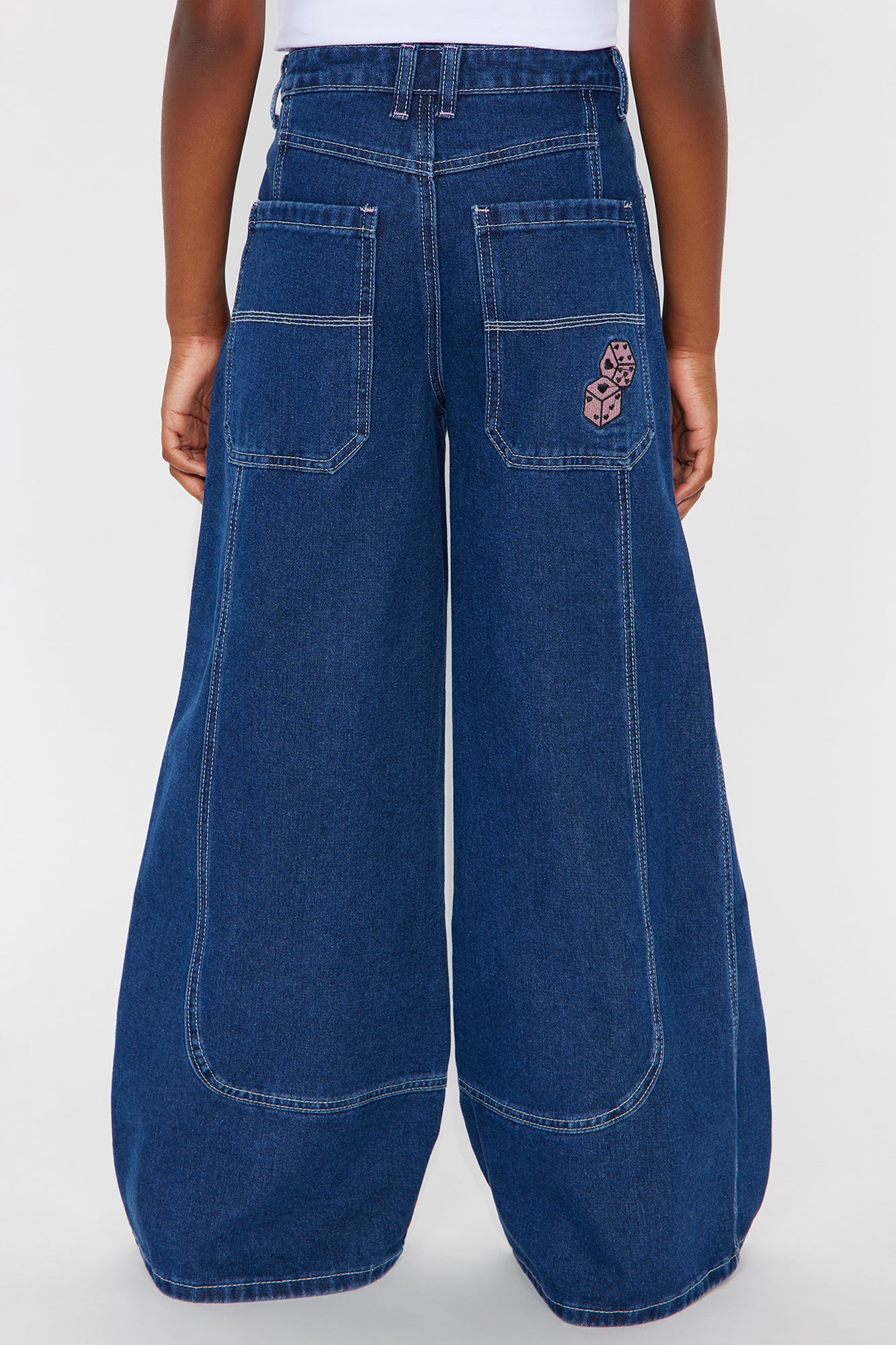 Mini Y2K Dreams Baggy Jeans - Medium Wash