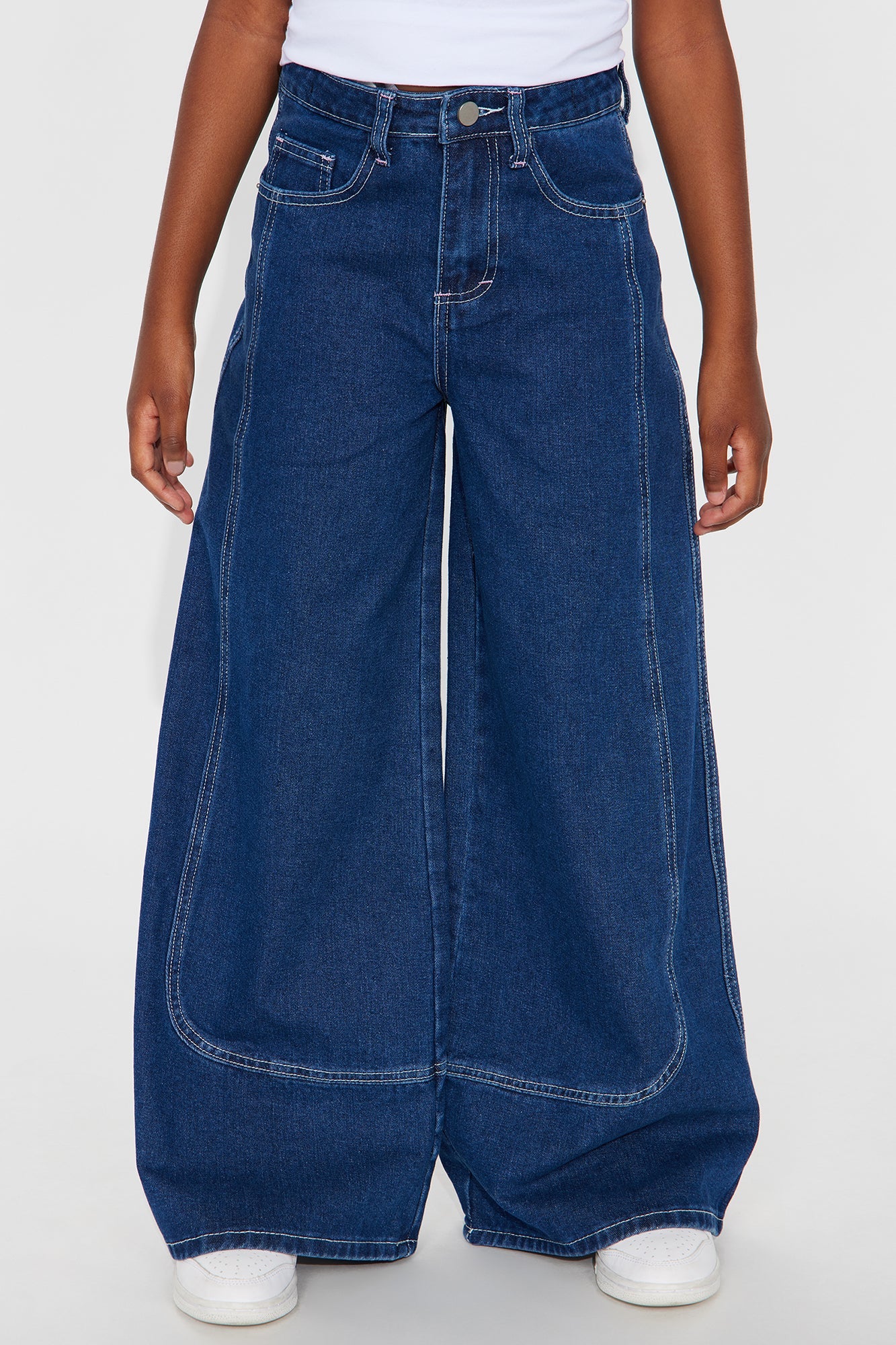 Mini Y2K Dreams Baggy Jeans - Medium Wash