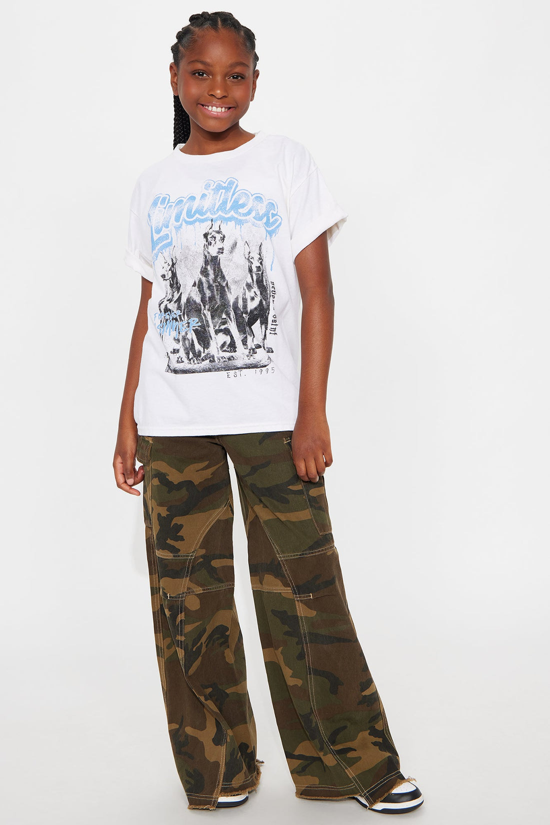 Mini Limitless Doberman Washed Tee - Off White