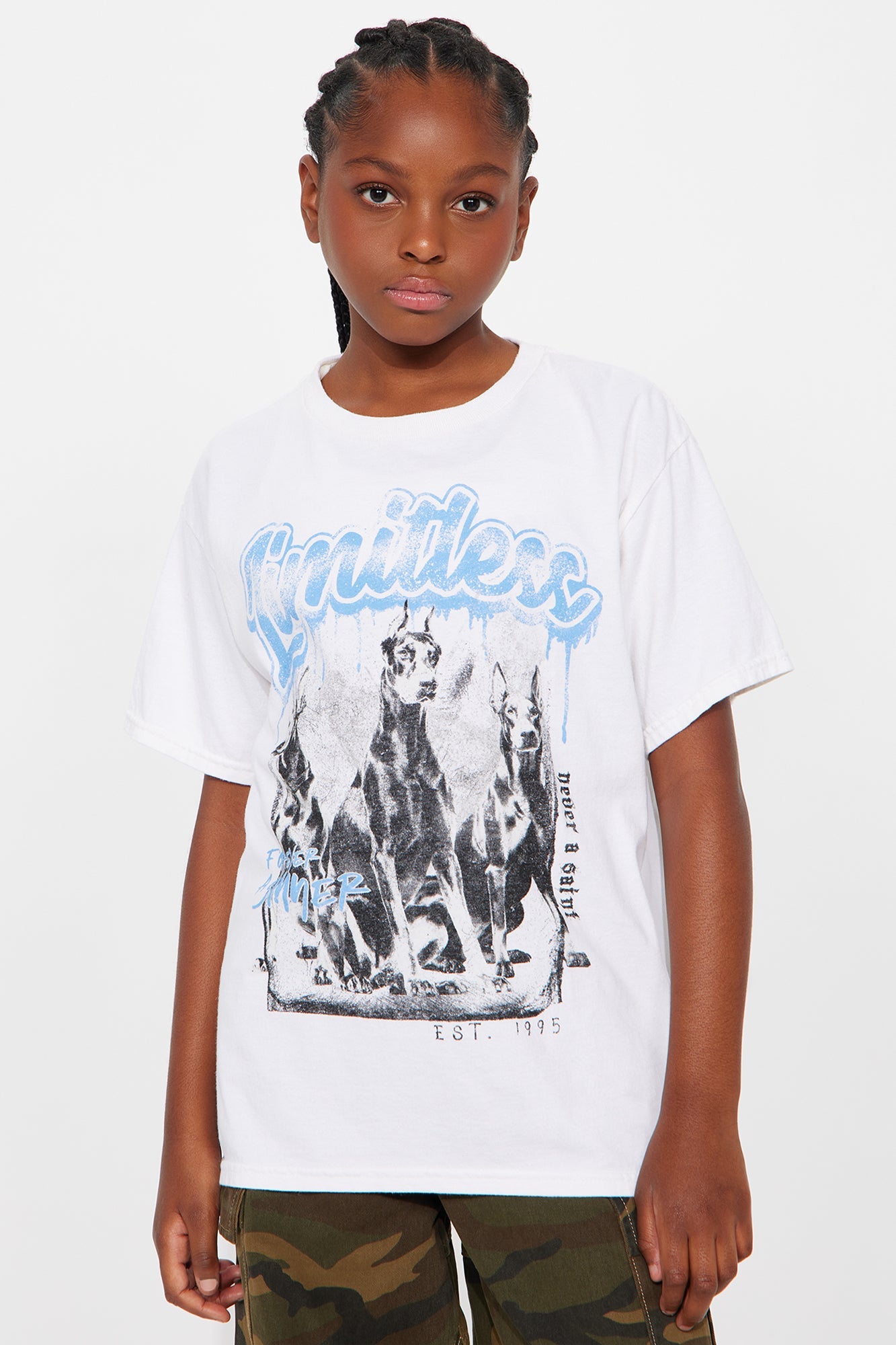 Mini Limitless Doberman Washed Tee - Off White