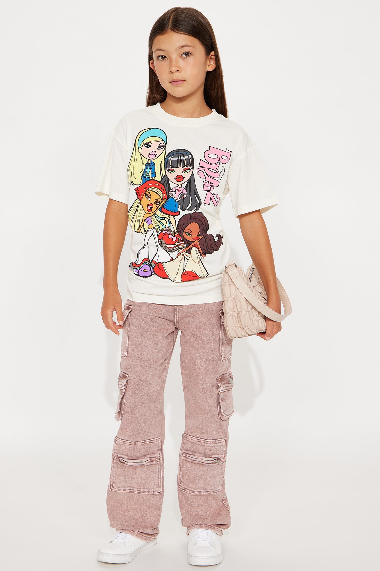 Mini Bratz Baddies Tee - Ivory