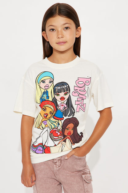 Mini Bratz Baddies Tee - Ivory