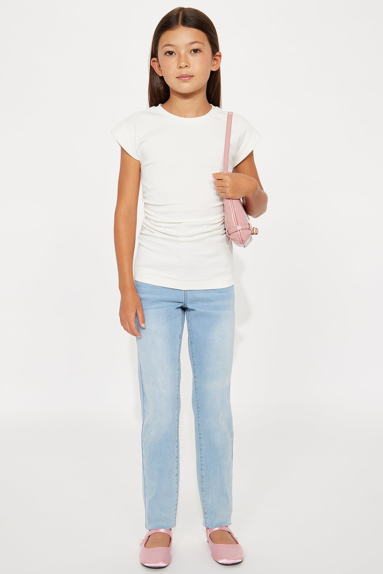 Mini Keeping An Eye Out Short Sleeve Tee - White