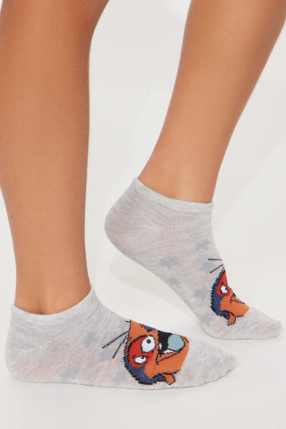 Mini Lilo And Stitch Squad No Show Socks 5 Pack - Blue/combo