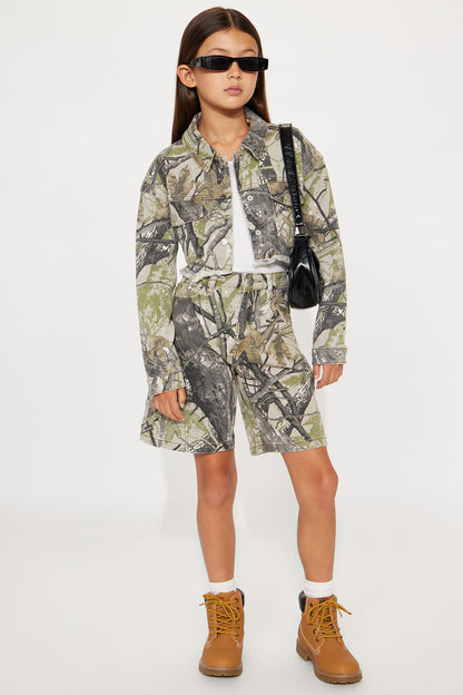 Mini Sneak Attack Camo Shacket - Camouflage