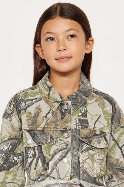 Mini Sneak Attack Camo Shacket - Camouflage