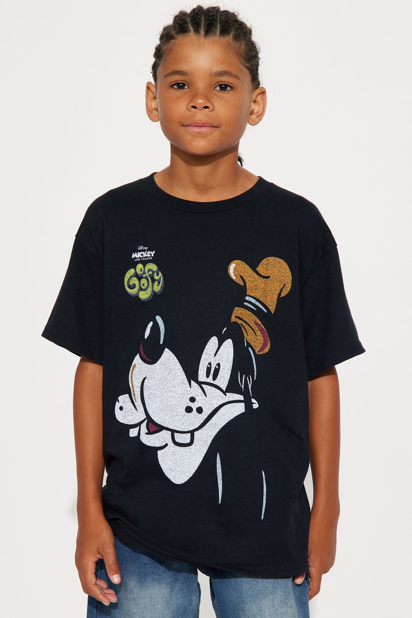Mini Disney Goofy Short Sleeve Tee - Black