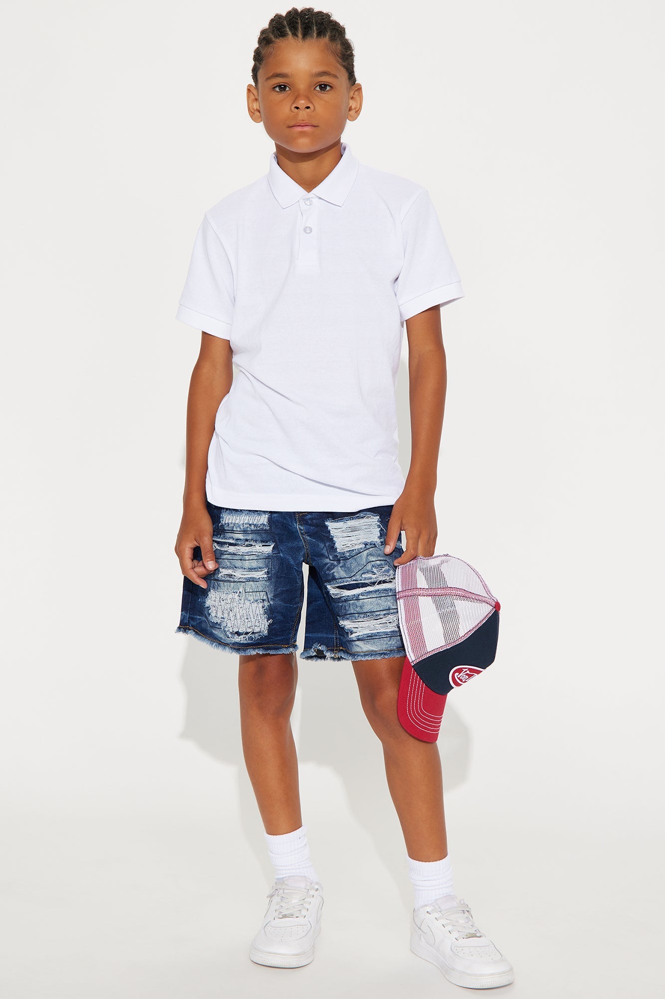 Mini Came Out On Top Distressed Denim Shorts - Dark Wash