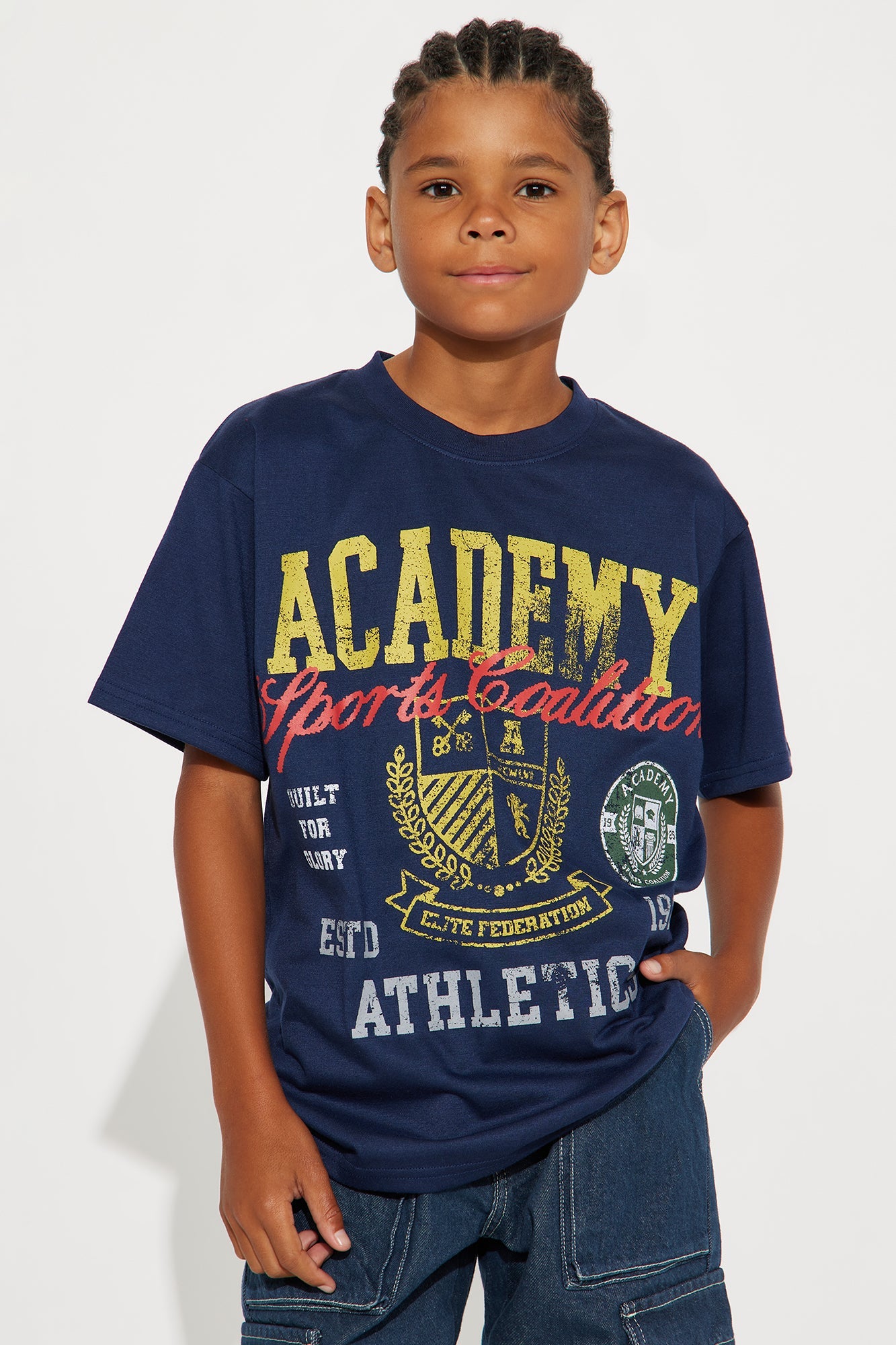 Mini Academy Athletics Short Sleeve Tee - Blue