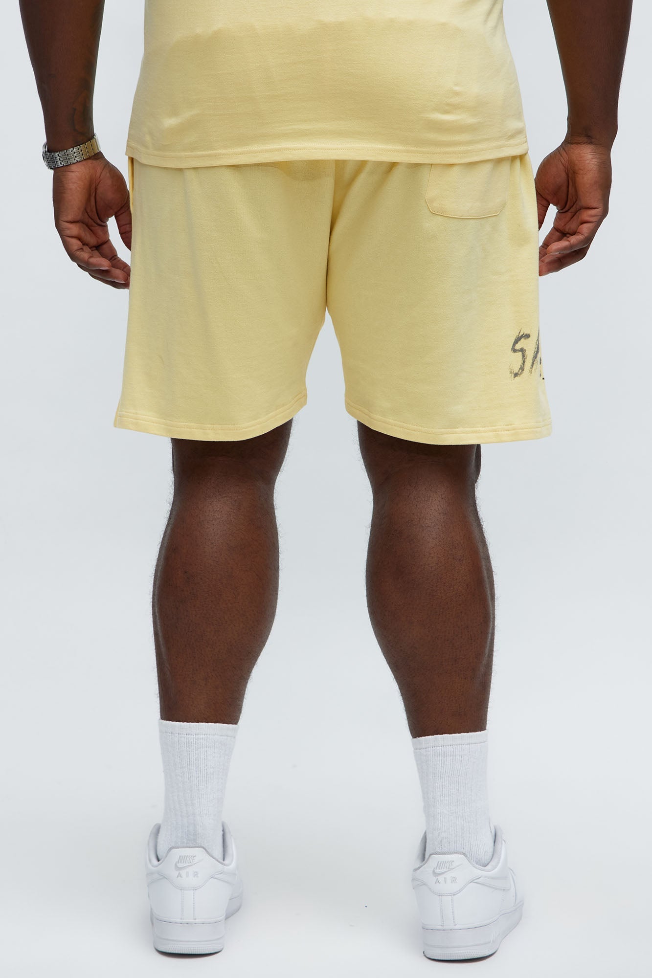 Dodge Hellcat Speed Embroidery Sweatshorts - Tan