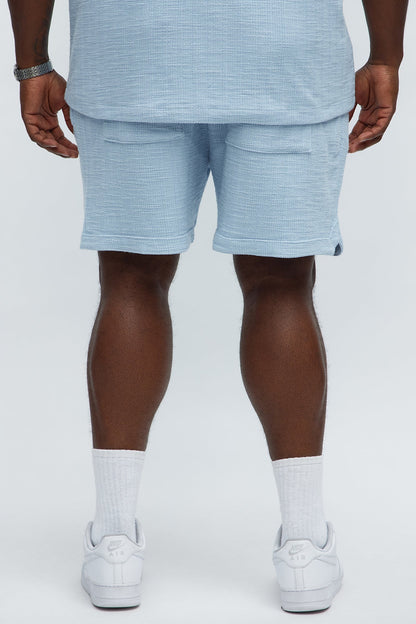 Dean Textured Short - Light Blue