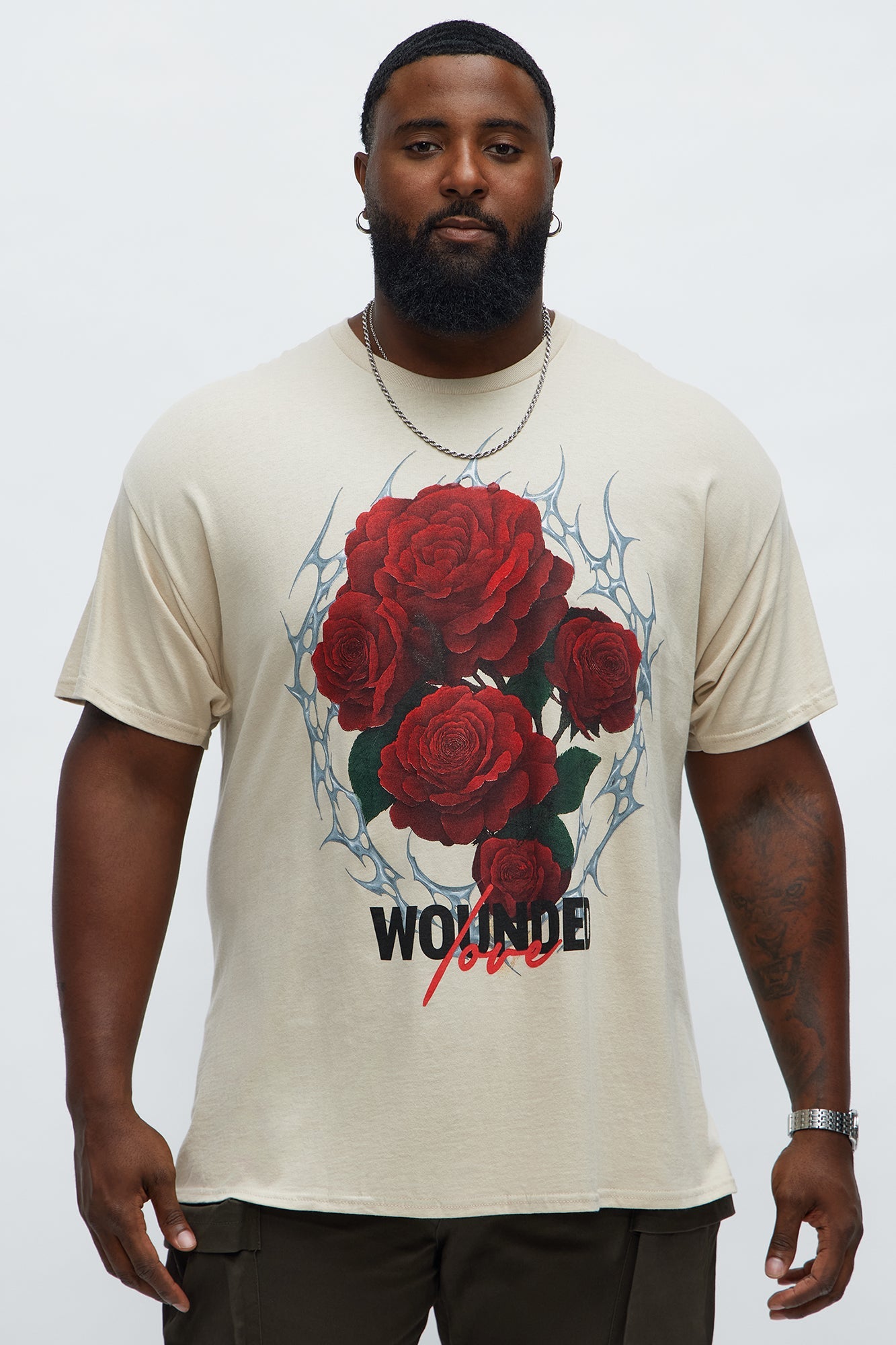 Wounded Love Short Sleeve Tee - Sand