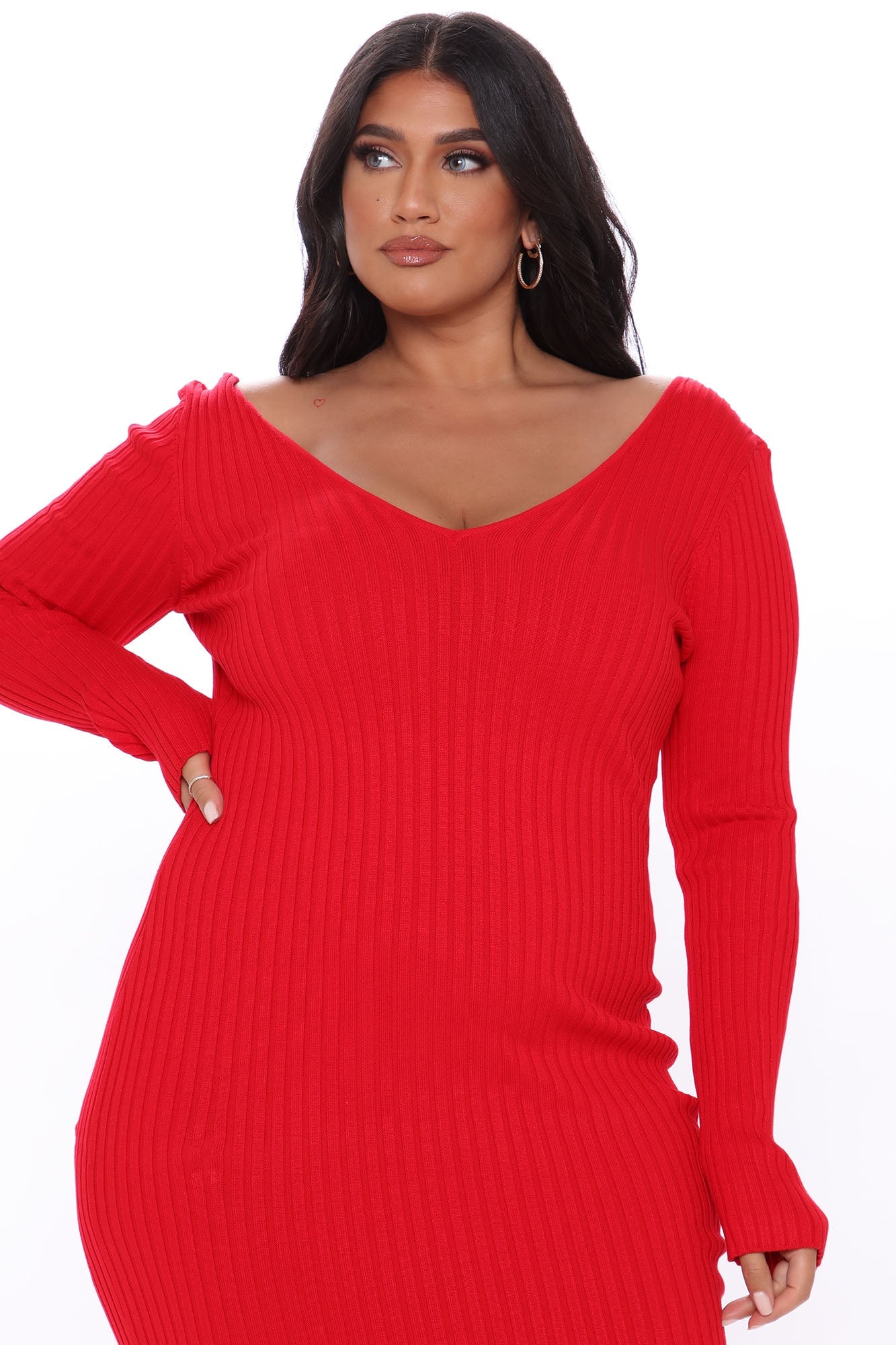 Kallan Knit Dress - Red