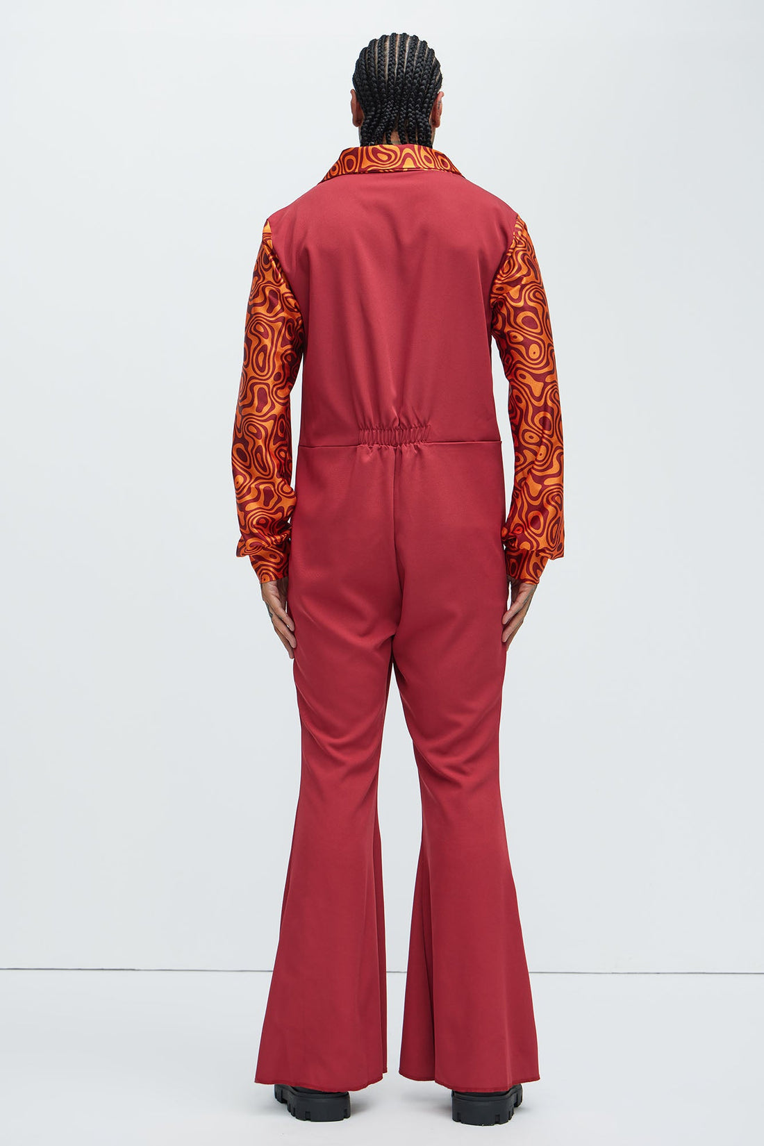 Disco Leisure Costume - Red/combo