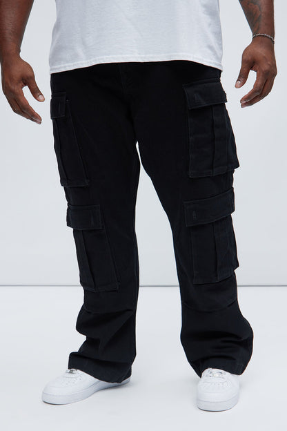 Tobias Carpenter Flare Jeans - Black
