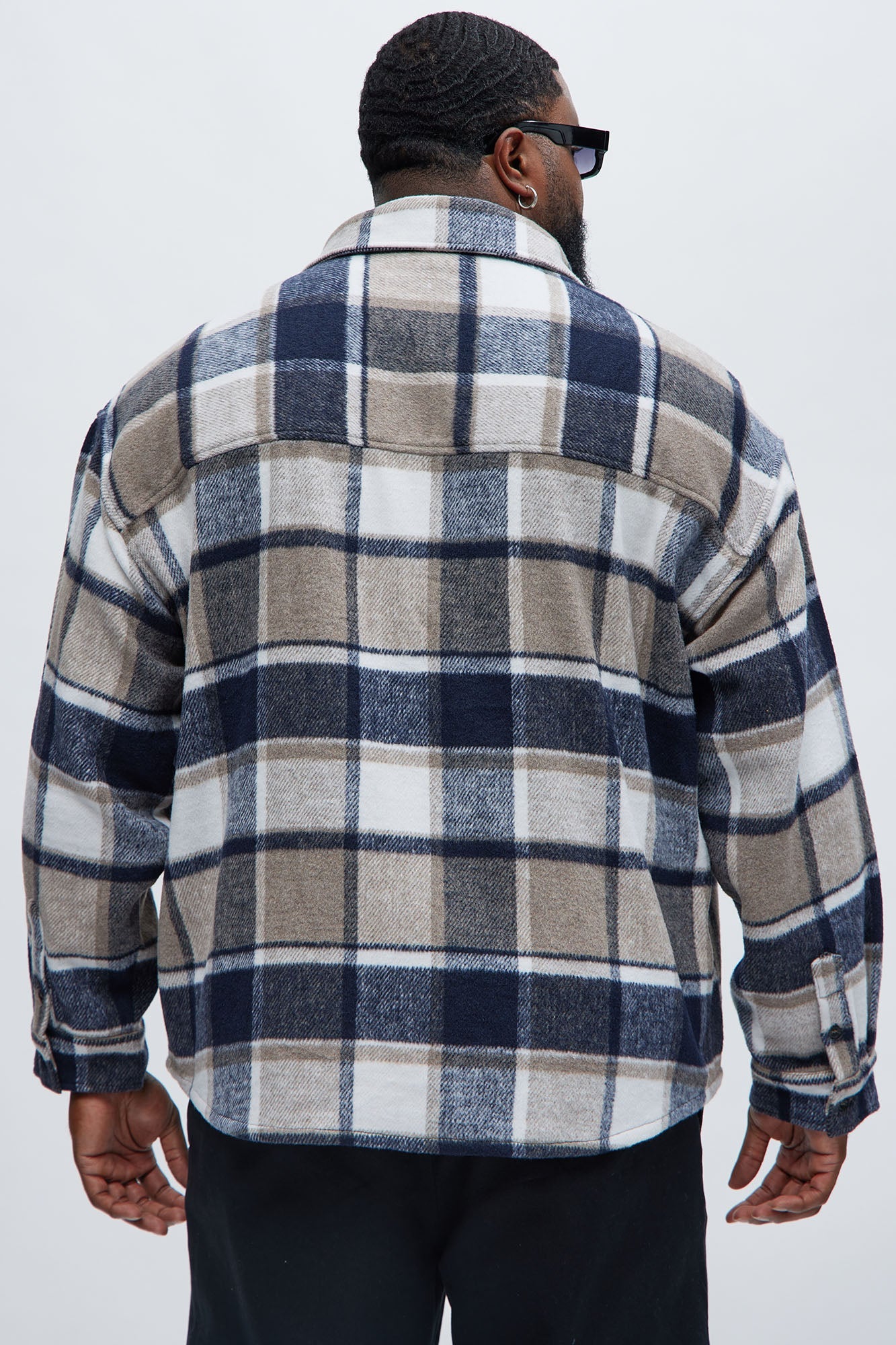 Wanted Plaid Shacket - Black/combo