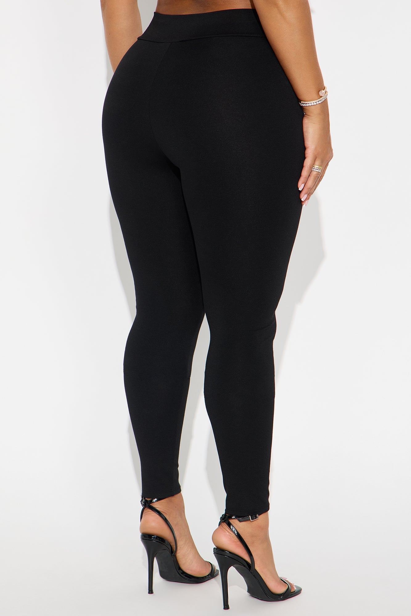Your Only Muse V Waistband Ponte Legging - Black