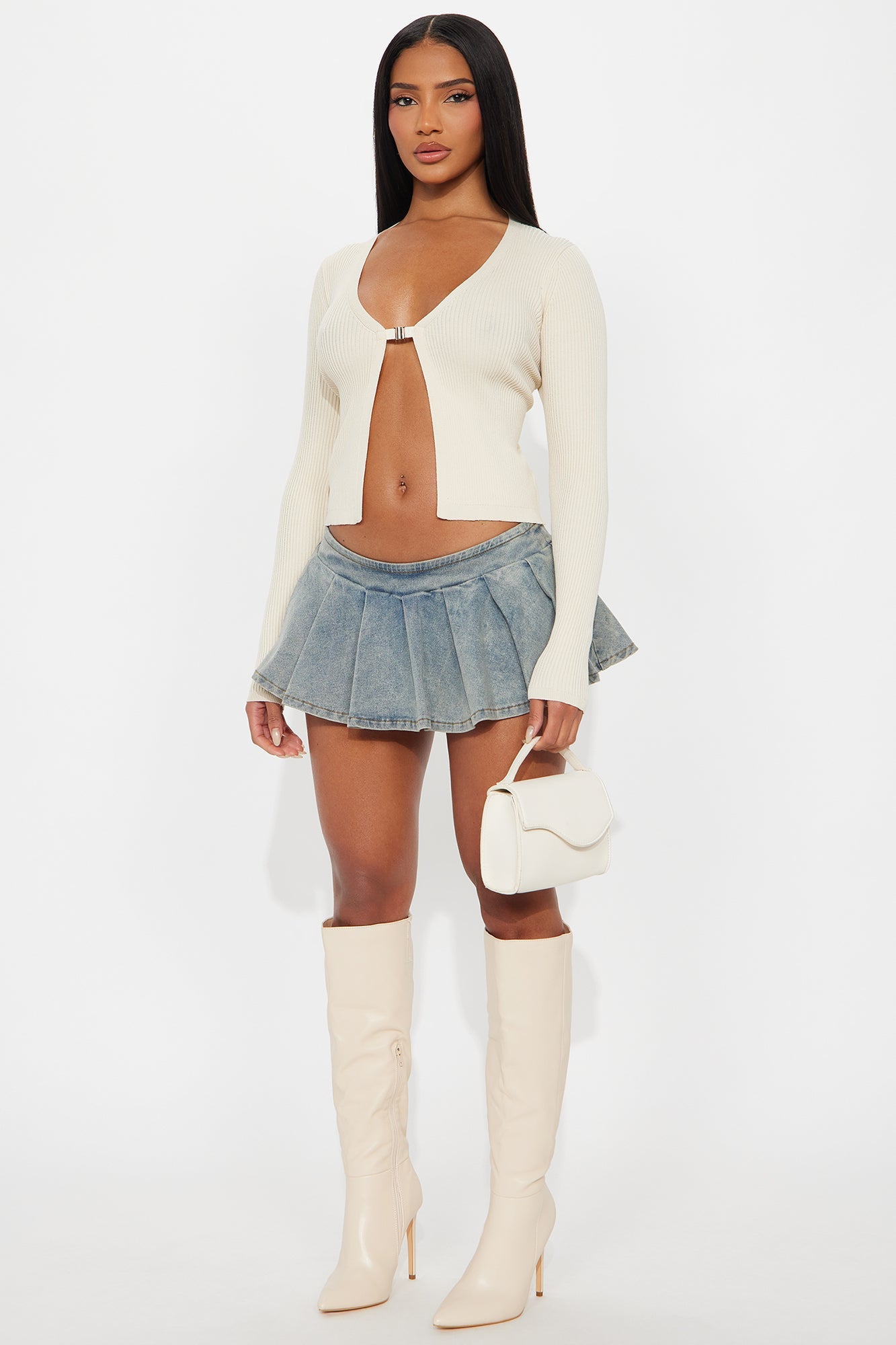 No Love Hardware Pullover Sweater - Cream