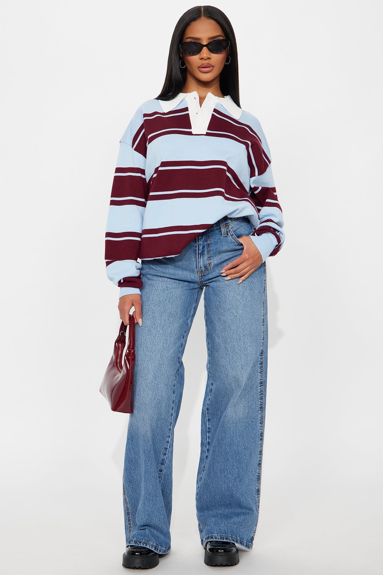 Everyday Slouchy Wide Leg Jeans - Medium Wash