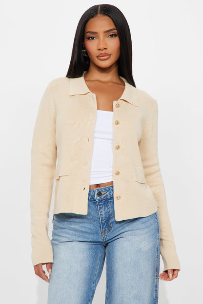 Kenny Hardware Cardigan - Beige