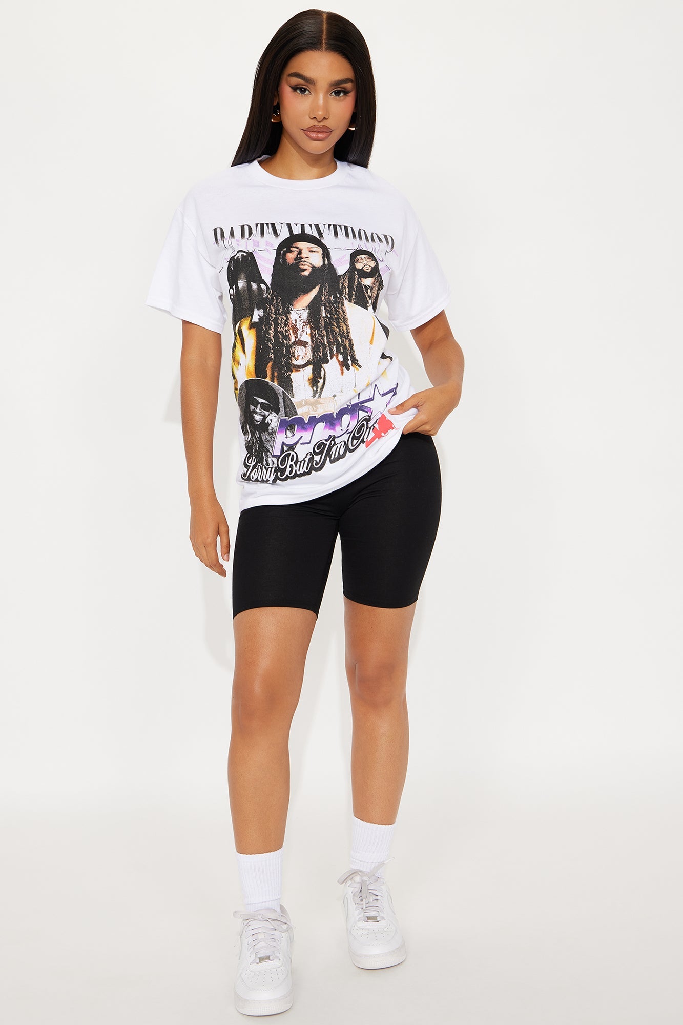 Party Next Door Sorry I Am Outside Tee - White
