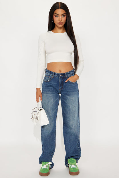 Minimal Muse Straight Leg Jeans - Dark Wash