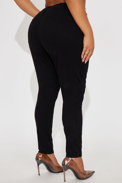 Tall Skinny Uniform Pants - Black