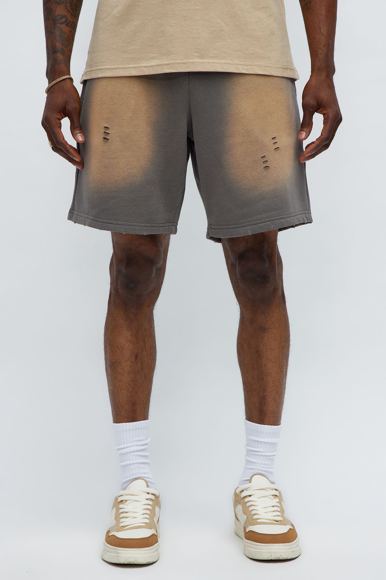 Tyson Dont Fade Relaxed Shorts - Grey