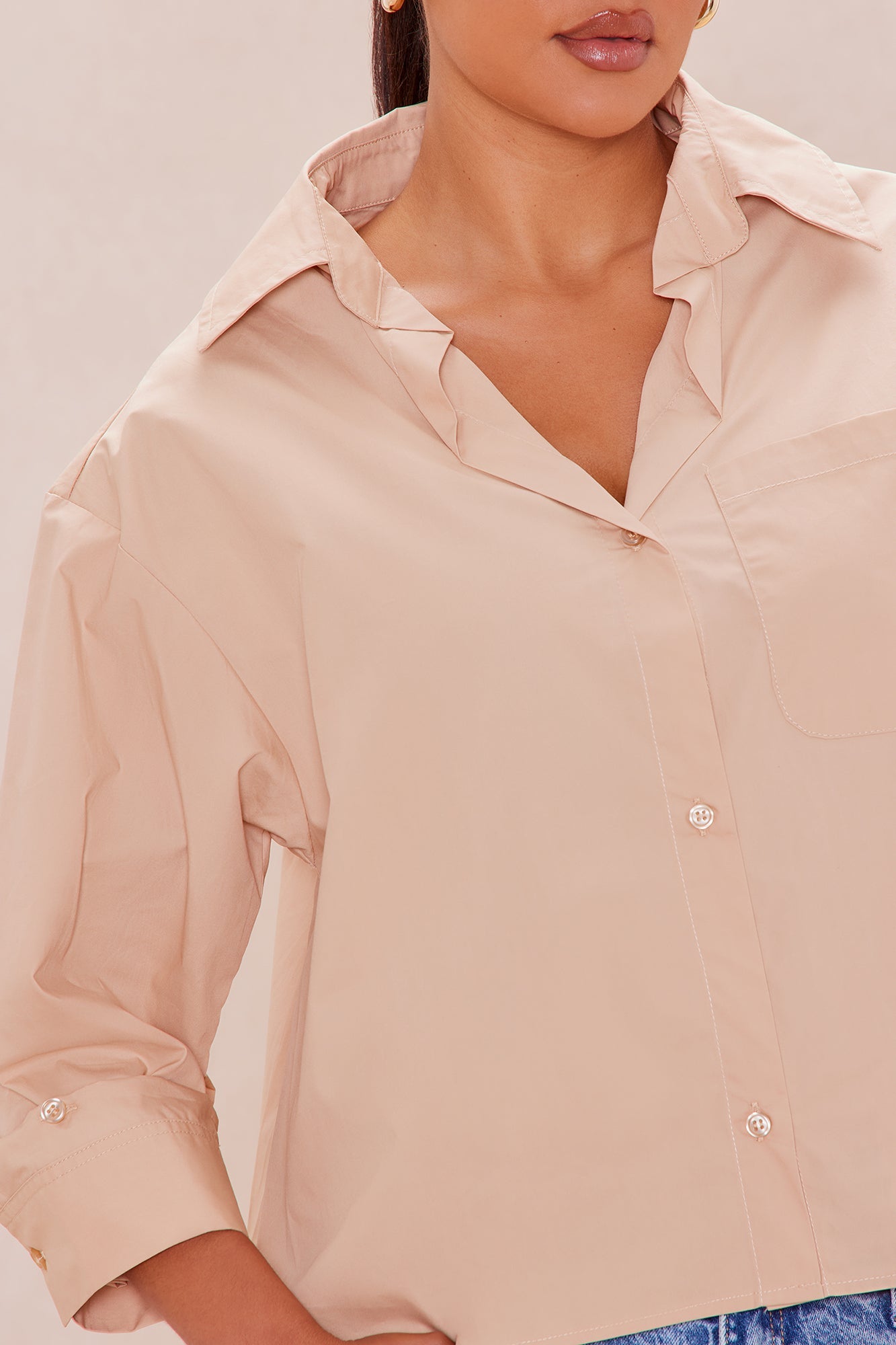 Talia Button Up Shirt - Khaki