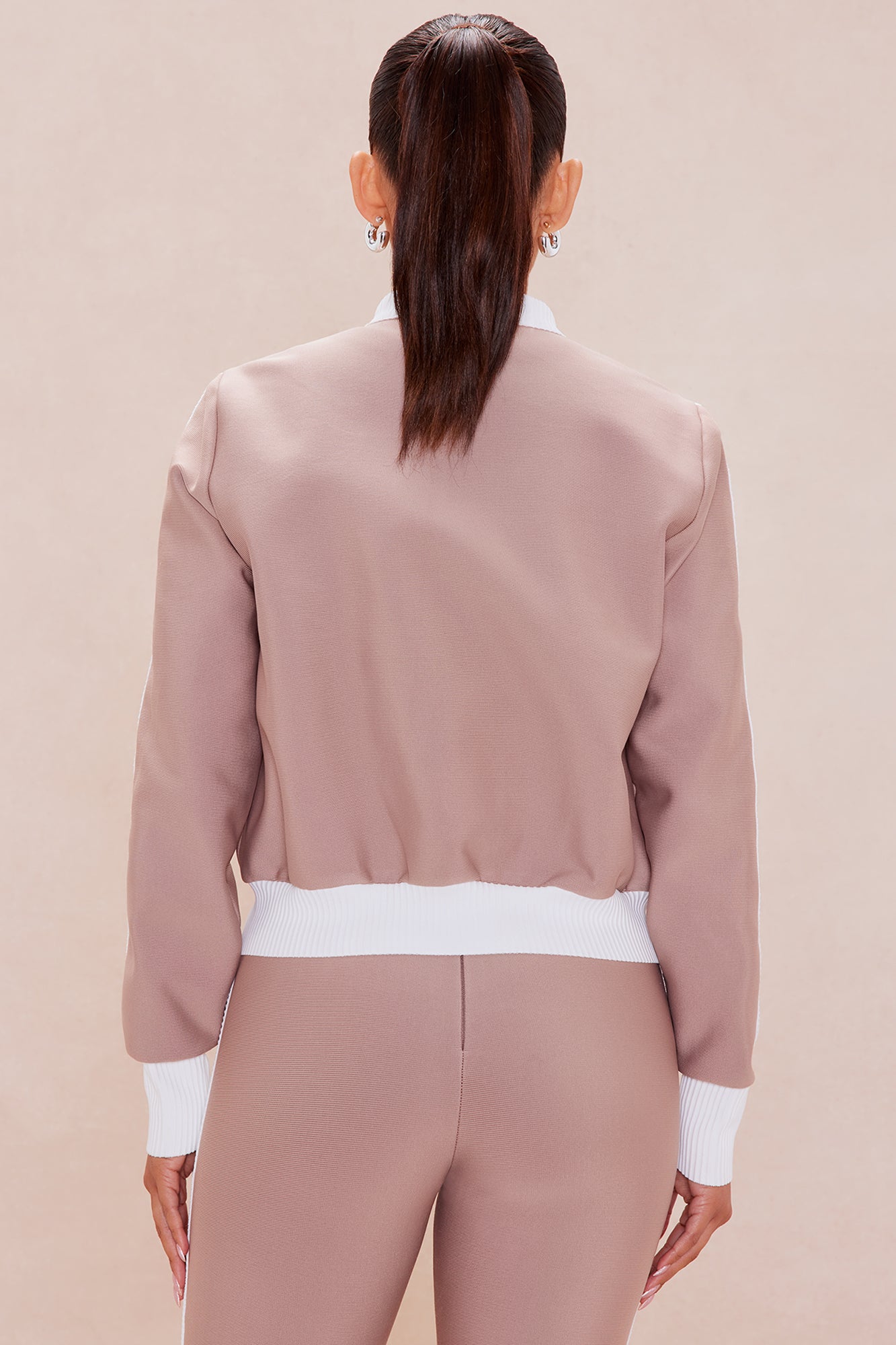 Blair Bandage Jacket - Taupe/combo