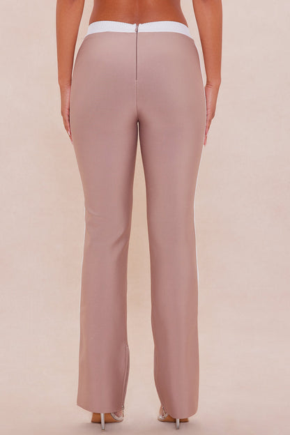 Blair Bandage Pant - Taupe/combo