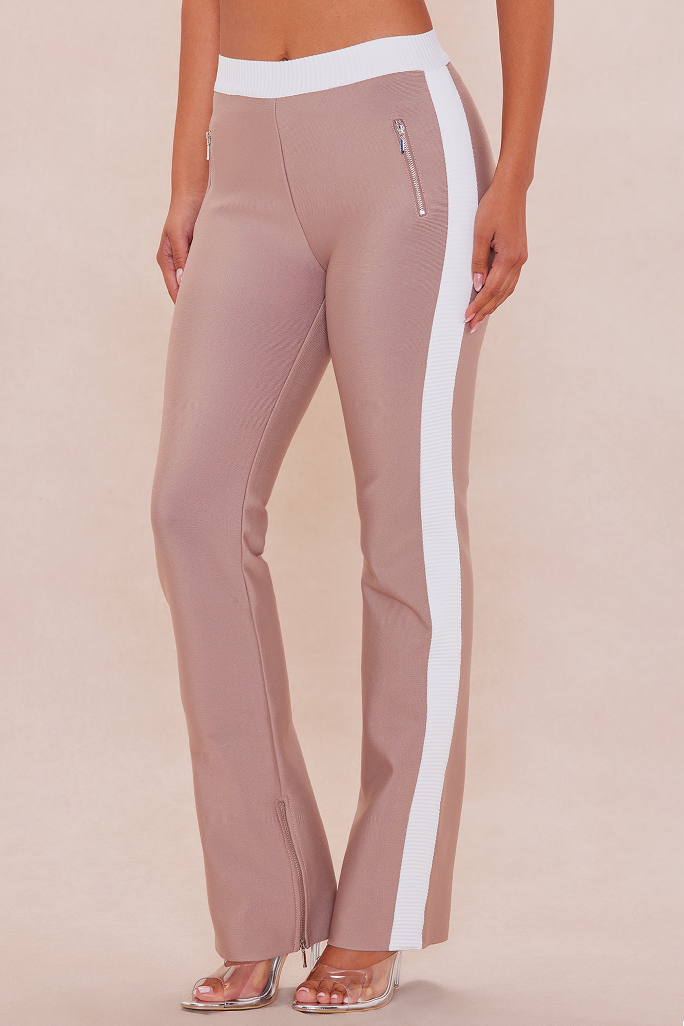 Blair Bandage Pant - Taupe/combo